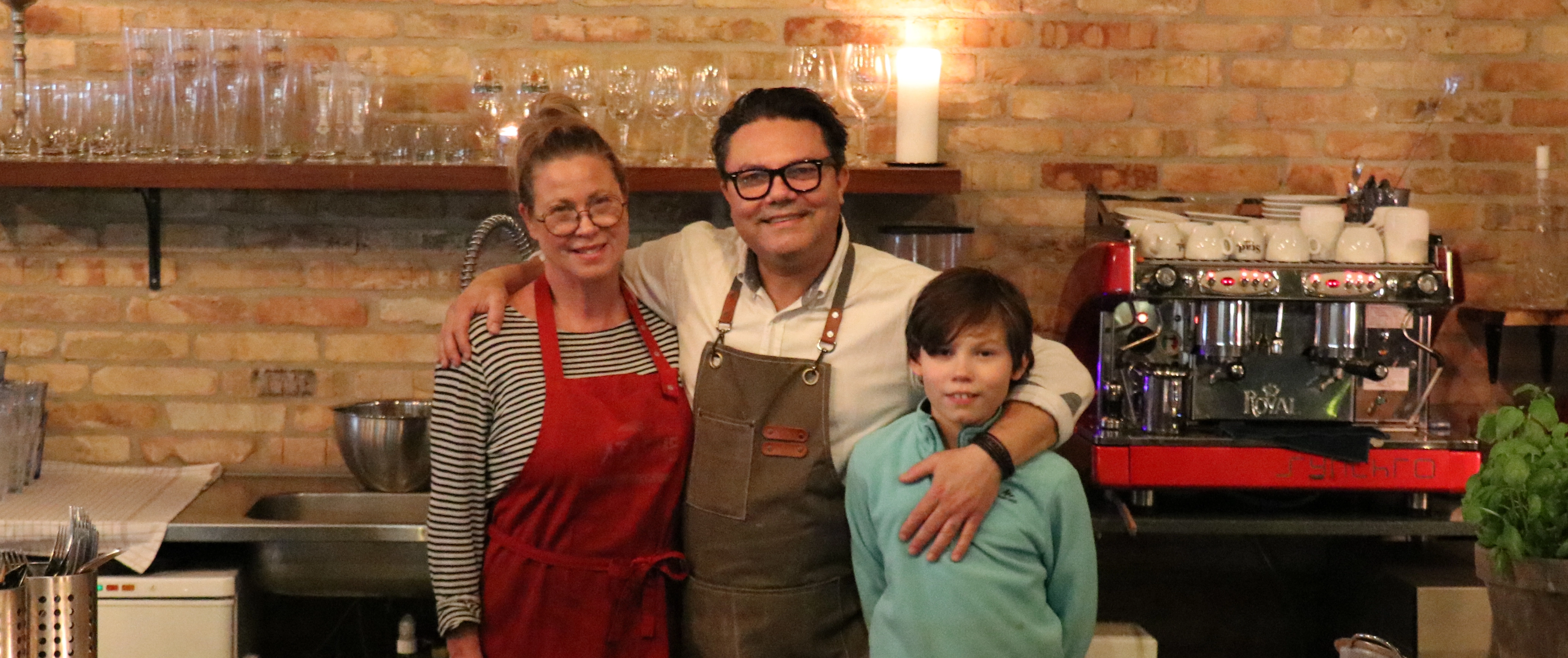 Billede af Jenny, Luca og Marcelo, ejerne af Ceres Trattoria